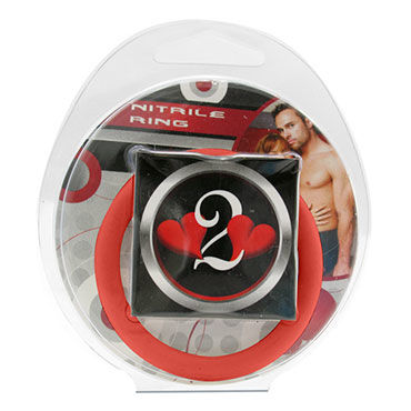 Lucom кольцо, красное - Нитриловое эрекционное, 4,5 см - купить в секс шопе