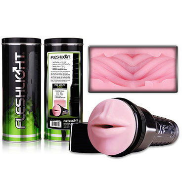 FleshLight Mouth Vortex - Ротик-мастурбатор с рельефным тоннелем - купить в секс шопе