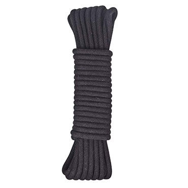 Lux Fetish веревка, черная, Для бондажа, 3 м