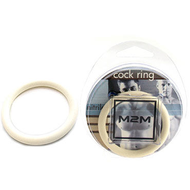 Lucom кольцо, белое - Из эластомера, 4,5 см - купить в секс шопе