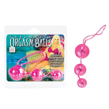 California Exotic Graduated Orgasm Balls, розовый - фото, отзывы