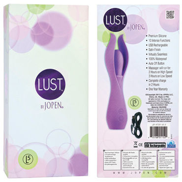 Jopen Lust L5, фиолетовый - Вибромассажер оригинальной формы - купить в секс шопе
