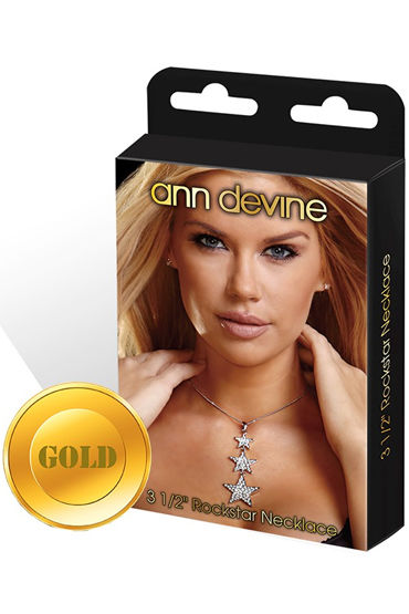 Ann Devine Rockstar Necklace, золотой, Цепочка с кулоном