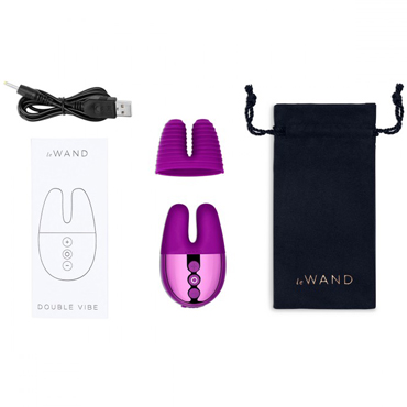 Le Wand Double Vibe, вишневый, Массажер с двойной вибрацией и другие товары Le Wand с фото
