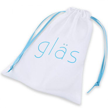 Glas Butt Plug 3,5" Bling Bling, прозрачный/фиолетовый, Стеклянная анальная пробка со стразом и другие товары Glas с фото