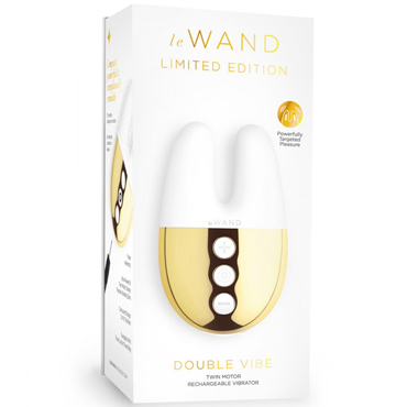 Новинка раздела Секс игрушки - Le Wand Double Vibe, белое золото