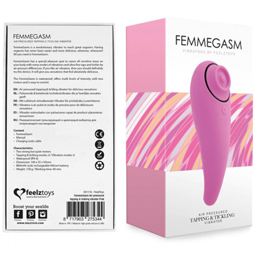 FeelzToys FemmeGasm, розовый, Волновой женский вибромассажер и другие товары FeelzToys с фото