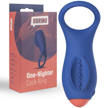 FeelzToys RRRING One Nighter Cock Ring, синее, Кольцо эрекционное с вибрацией