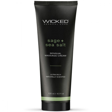 Wicked Sage + Sea Salt Massage Cream, 120 мл, Уходовый и массажный легкий крем
