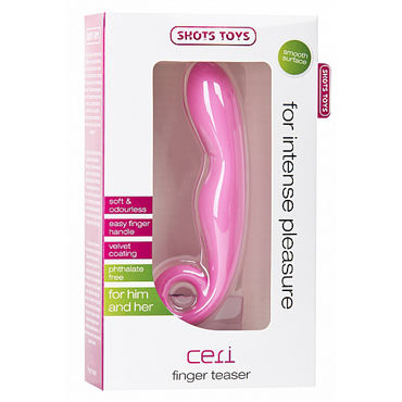 Shots Toys Ceri, розовый - Массажер для анальной и вагинально-клиторальной стимуляции - купить в секс шопе