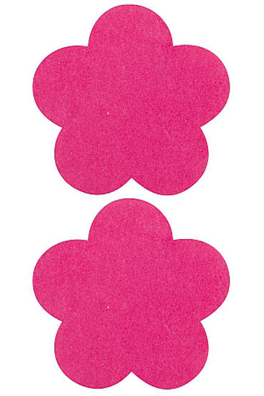 Shots Toys Nipple Sticker Blossom, розовые, Пэстисы в форме цветочков