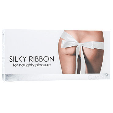 Shots Toys Silky Ribbon, белая - фото, отзывы