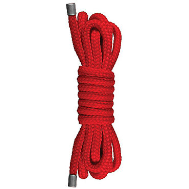 Shots Toys Japanese Mini Rope, красная, Веревка для связывания