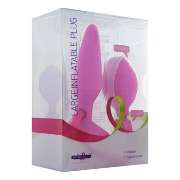 Seven Creations Large Inflatable Plug, розовая - фото, отзывы