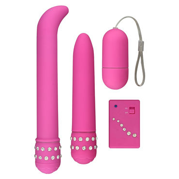 Toy Joy Diamond Pink Giftset, Набор из трех вибростимуляторов