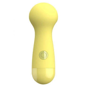 Toy Joy Cara Small Wand Massager, желтый, Компактный вибромассажер с круглой головкой
