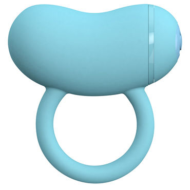Toy Joy Enzo Couples Ring, голубое, Виброкольцо на пенис