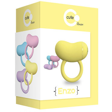 Toy Joy Enzo Couples Ring, желтое - фото, отзывы
