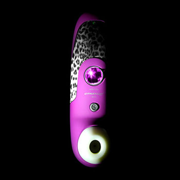 Womanizer W100, розовый/леопардовый - Вакуумный стимулятор клитора - купить в секс шопе