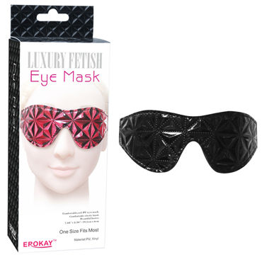 Erokay Eye Mask, черная, Маска на глаза с фактурным узором