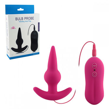 Howells Aphrodisia Bulb Probe Vibrating Anal Plug, розовая, Анальная вибровтулка