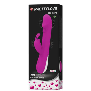 Baile Pretty Love Robert - Вибратор со стимулятором клитора - купить в секс шопе