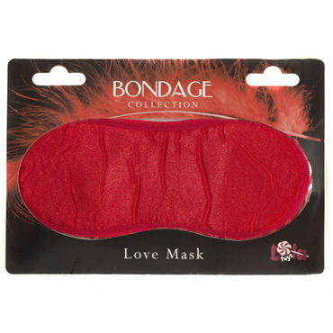 Lola Toys Bondage Love Mask, красная, Маска на глаза