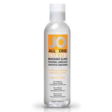 JO All-In-One Massage Oil Citrus, 120мл, Массажный гель-масло с ароматом цитруса