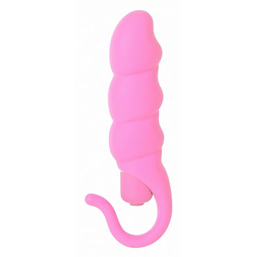 Shots Toys Minoo, розовый, Вибратор с дополнительным отростком