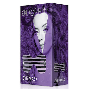 Shots Toys Bad Romance Translucent Eye Mask with Stitching, черно-белая - фото, отзывы