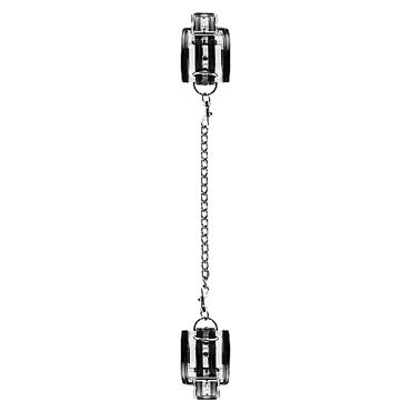 Shots Toys Bad Romance Translucent Handcuffs with Black Stripes, черно-белые, Наручники с полосами