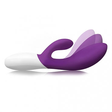 Lelo Ina Wave, фиолетовый - Вибратор с подвижной головкой и стимулятором клитора - купить в секс шопе