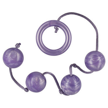 Toyz4lovers BestSeller Leasure Pearls 4, фиолетовые, Анальные шарики