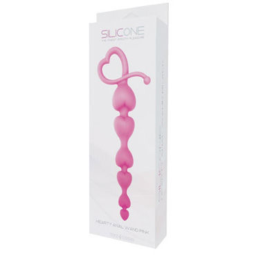 Toyz4lovers Silicone Hearty Anal Wand, розовые - фото, отзывы