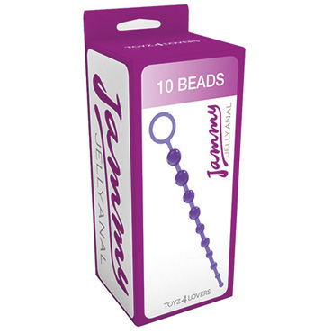 Toyz4lovers Jammy Jelly Anal 10 Beads, фиолетовые - фото, отзывы