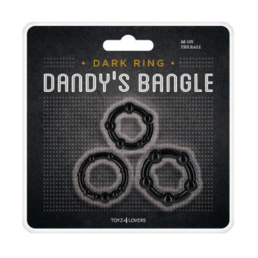 Toyz4lovers Dandys Bangle Cock Ring Kit, черный - фото, отзывы