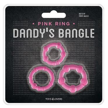 Toyz4lovers Dandys Bangle Cock Ring Kit, розовый - фото, отзывы