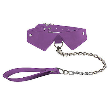 Ouch! Exclusive Collar & Leash, фиолетовый - фото, отзывы
