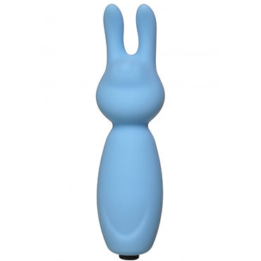 Lola Toys Emotions Funny Bunny, голубой, Компактная вибропуля в виде зайчика
