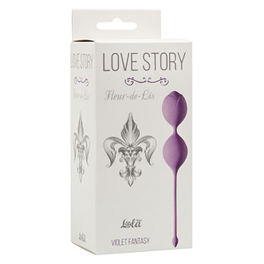 Lola Toys Love Story Fleur-de-Lis, фиолетовые - Вагинальные шарики увеличенного размера - купить в секс шопе