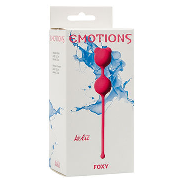 Lola Toys Emotions Foxy, розовые - Вагинальные шарики со стимулирующими ушками - купить в секс шопе