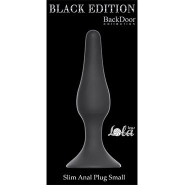 Lola Toys Back Door Slim Anal Plug Small, черная - фото, отзывы