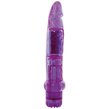 Toyz4lovers Jammy Jelly Dazzly Glitter, фиолетовый, Вибратор реалистичной формы