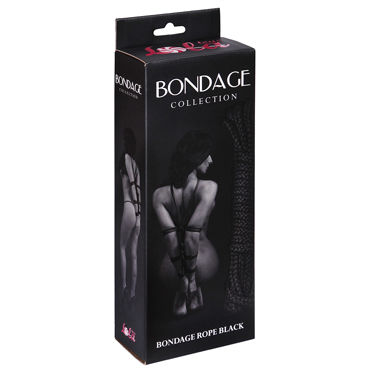 Lola Toys Bondage Collection, черная, Веревка для бондажа