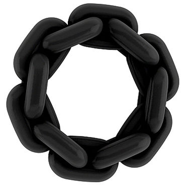 Shots Toys Sono Chain Cockring №4, черное, Эрекционное кольцо