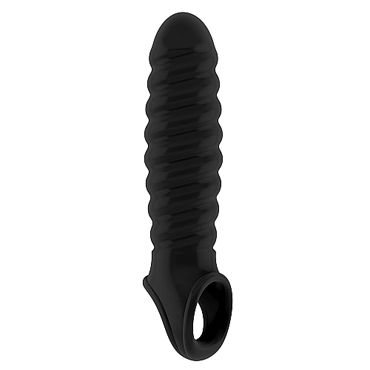 Shots Toys Sono Dong Extension №20, черная, Удлиняющая насадка на пенис