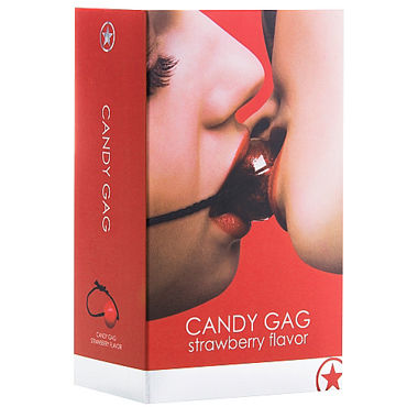 Ouch! Candy Gag со вкусом клубники - Кляп-конфета - купить в секс шопе