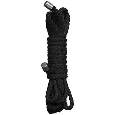 Ouch! Kinbaku Mini Rope 1,5м, черная, Нейлоновая веревка