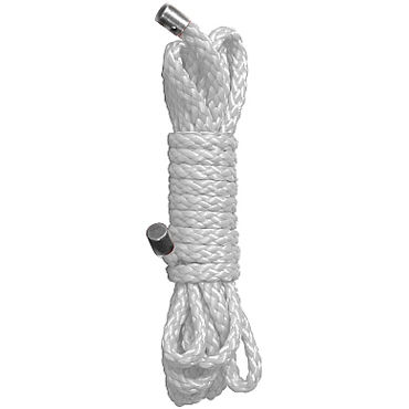 Ouch! Kinbaku Mini Rope 1,5м, белый, Нейлоновая веревка
