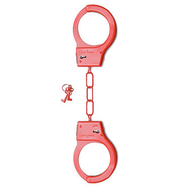Shots Toys Metal Handcuffs, красные, Металлические наручники